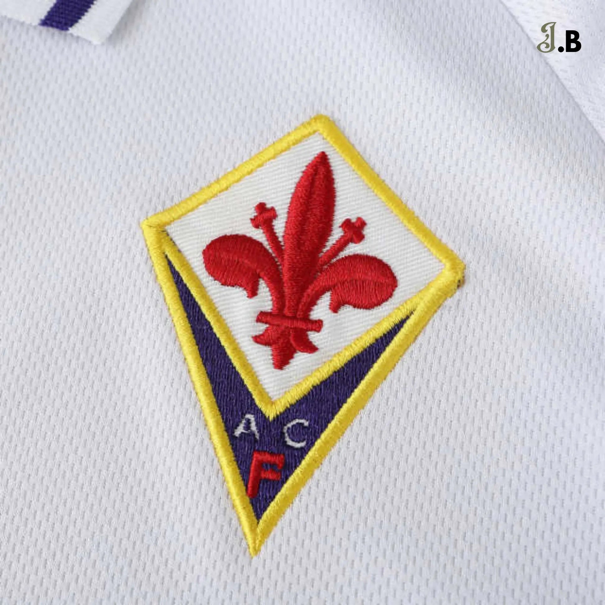 Fiorentina ACF Vintage 98 White Away Fan Jersey - JogaBonito - Jersey