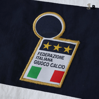 Italy Retro White/Navy Windbreaker - JogaBonito - Windbreaker