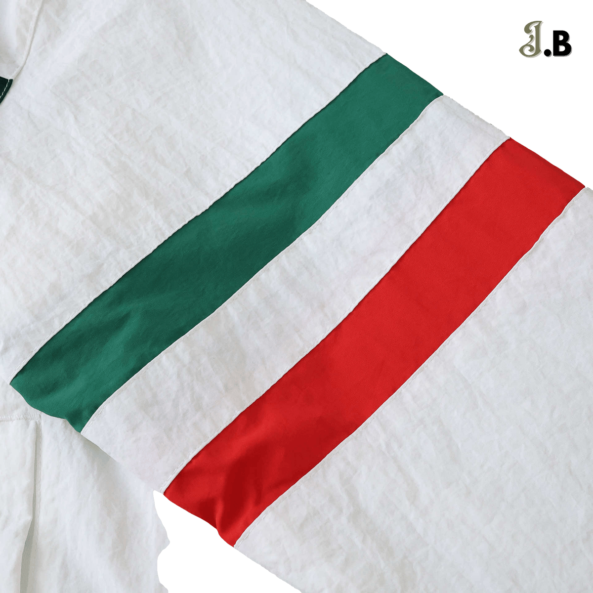 Italy Retro White/Navy Windbreaker - JogaBonito - Windbreaker