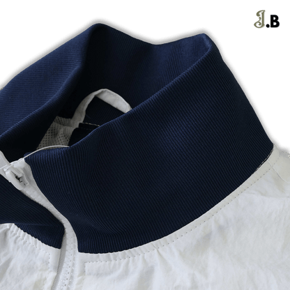 Italy Retro White/Navy Windbreaker - JogaBonito - Windbreaker