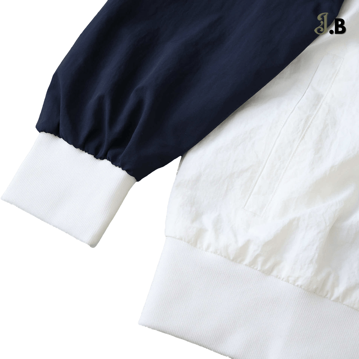 Italy Retro White/Navy Windbreaker - JogaBonito - Windbreaker