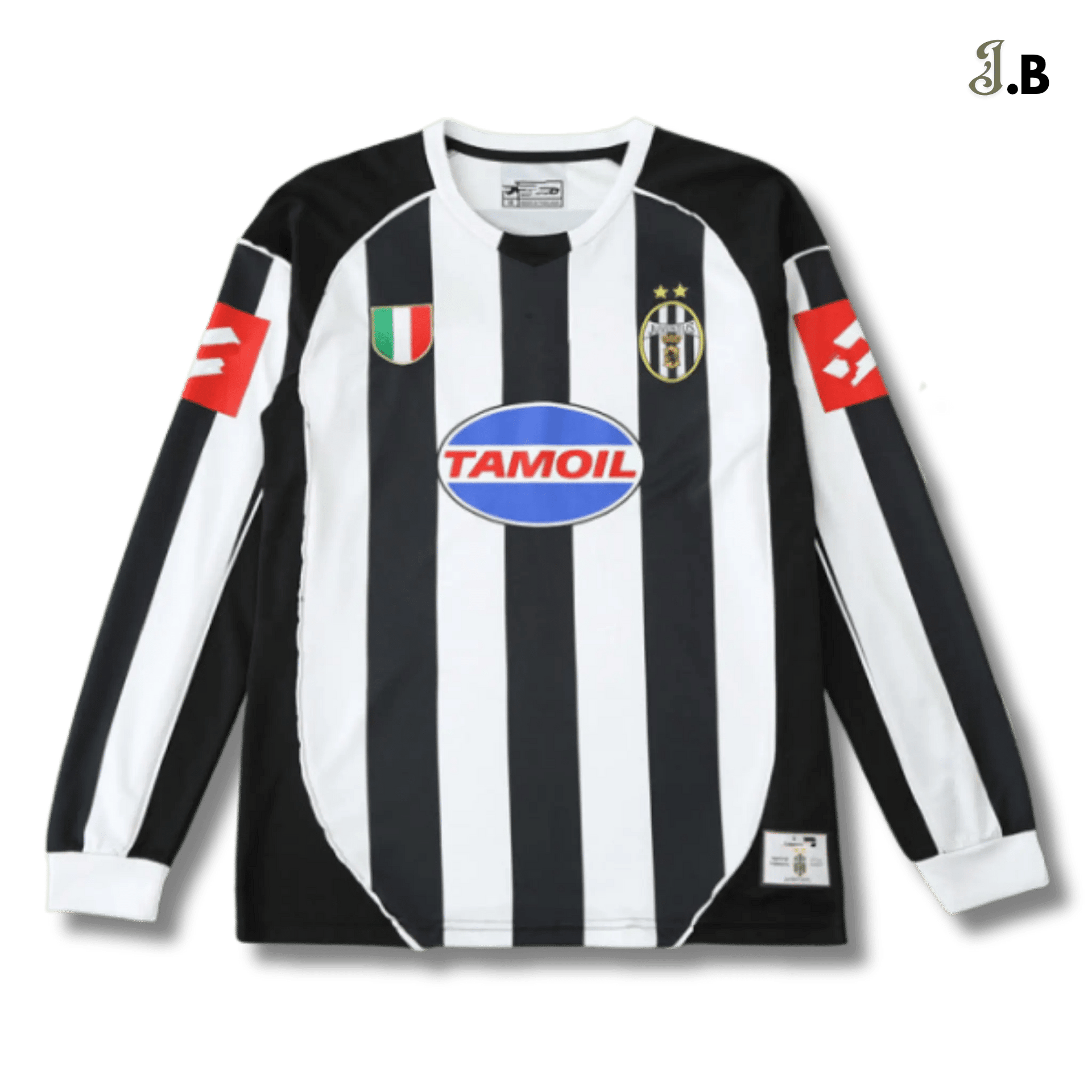 Juventus F.C Vintage 02 Striped Home Long Sleeve | JogaBonito