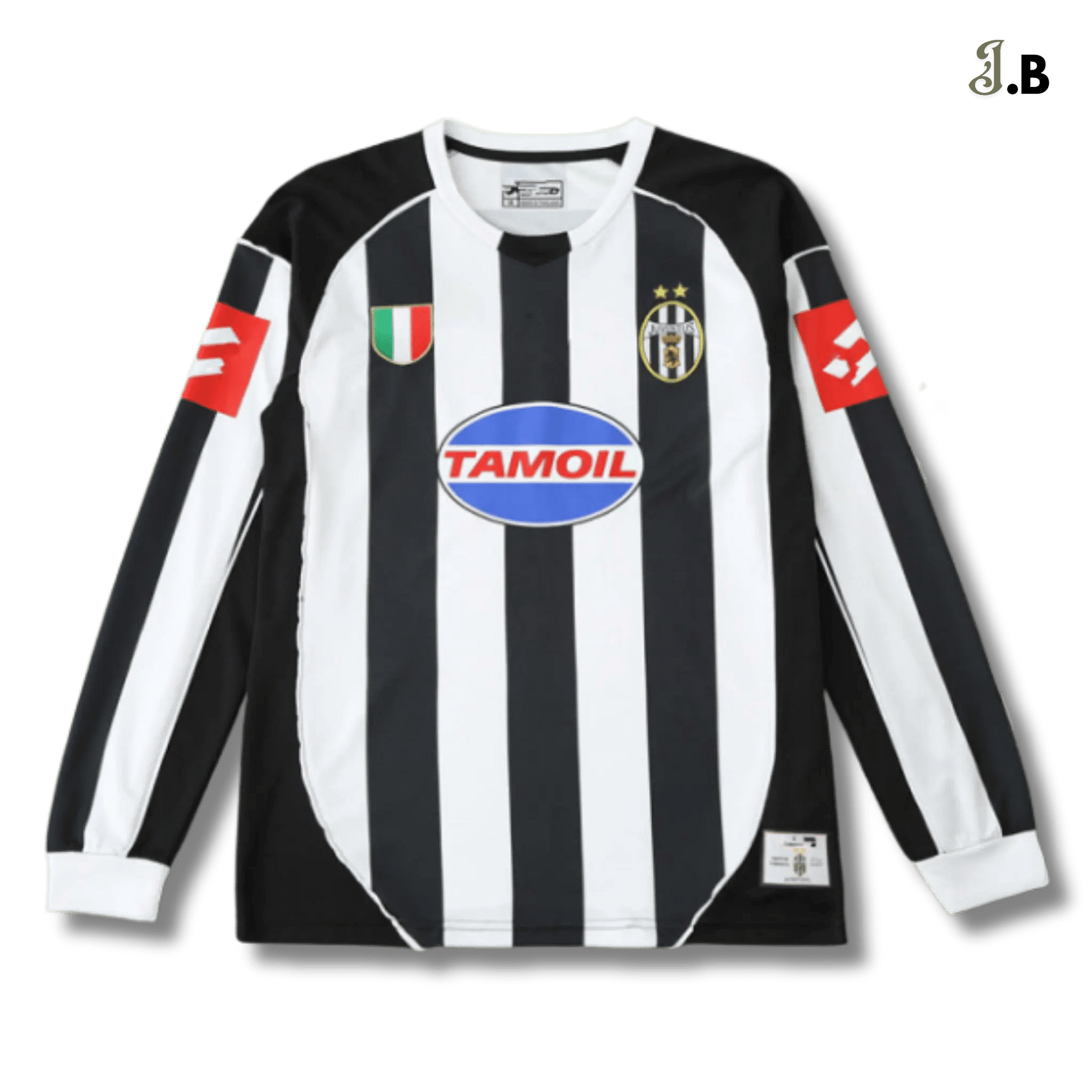 Juventus F.C Vintage 02 Striped Home Long Sleeve - JogaBonito - Jersey