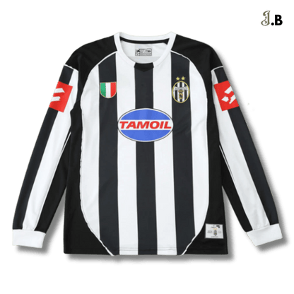 Juventus F.C Vintage 02 Striped Home Long Sleeve - JogaBonito - Jersey