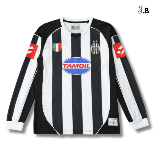 Juventus F.C Vintage 02 Striped Home Long Sleeve - JogaBonito - Jersey