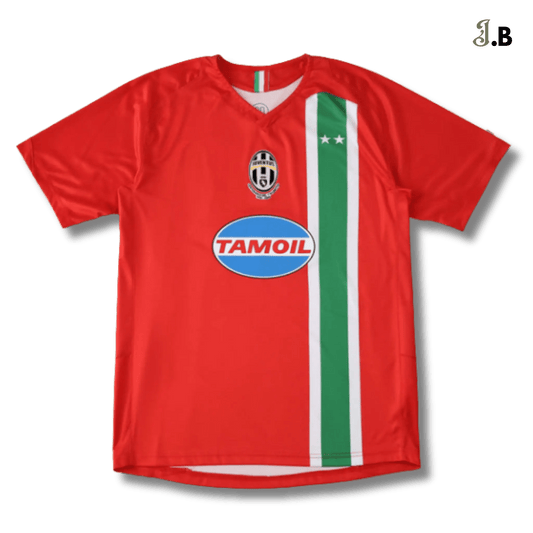 Juventus F.C Vintage 05 Red Away Fan Jersey - JogaBonito - Jersey