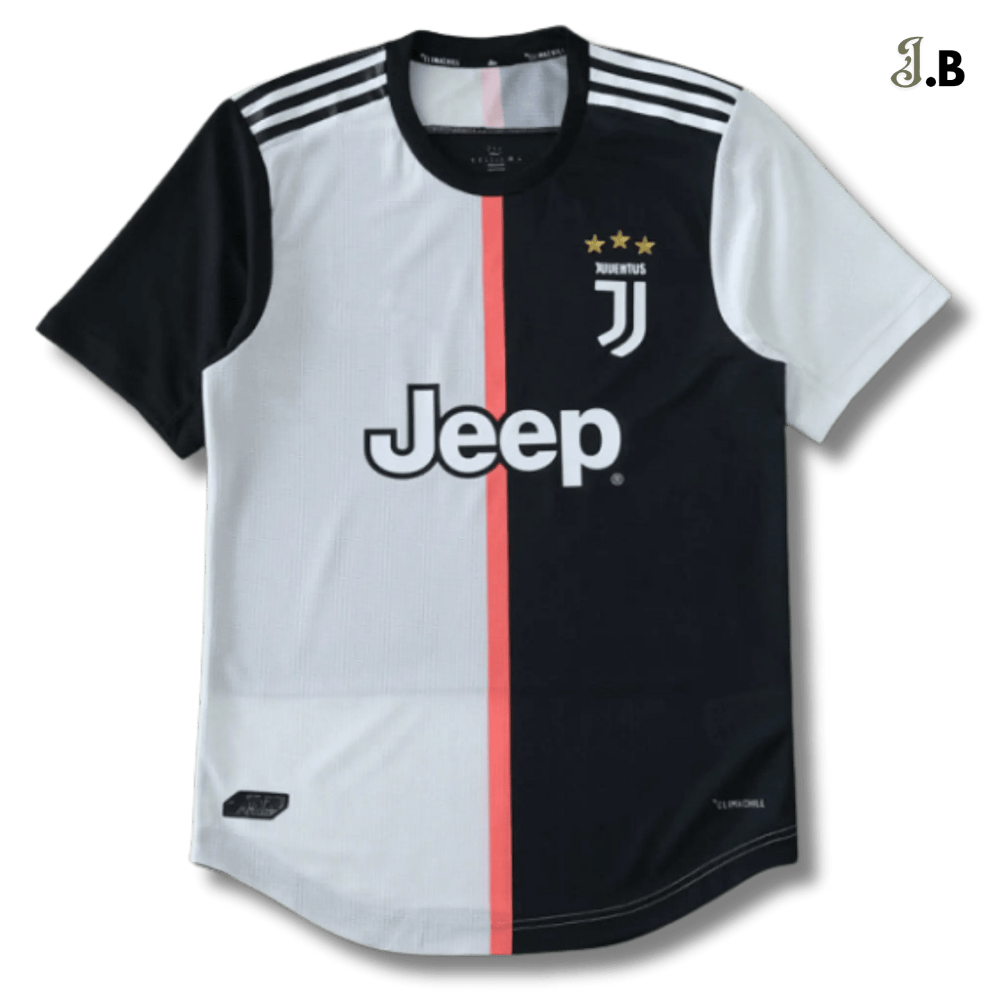 Juventus F.C Vintage 20 White & Black Home Player Jersey - JogaBonito - Jersey