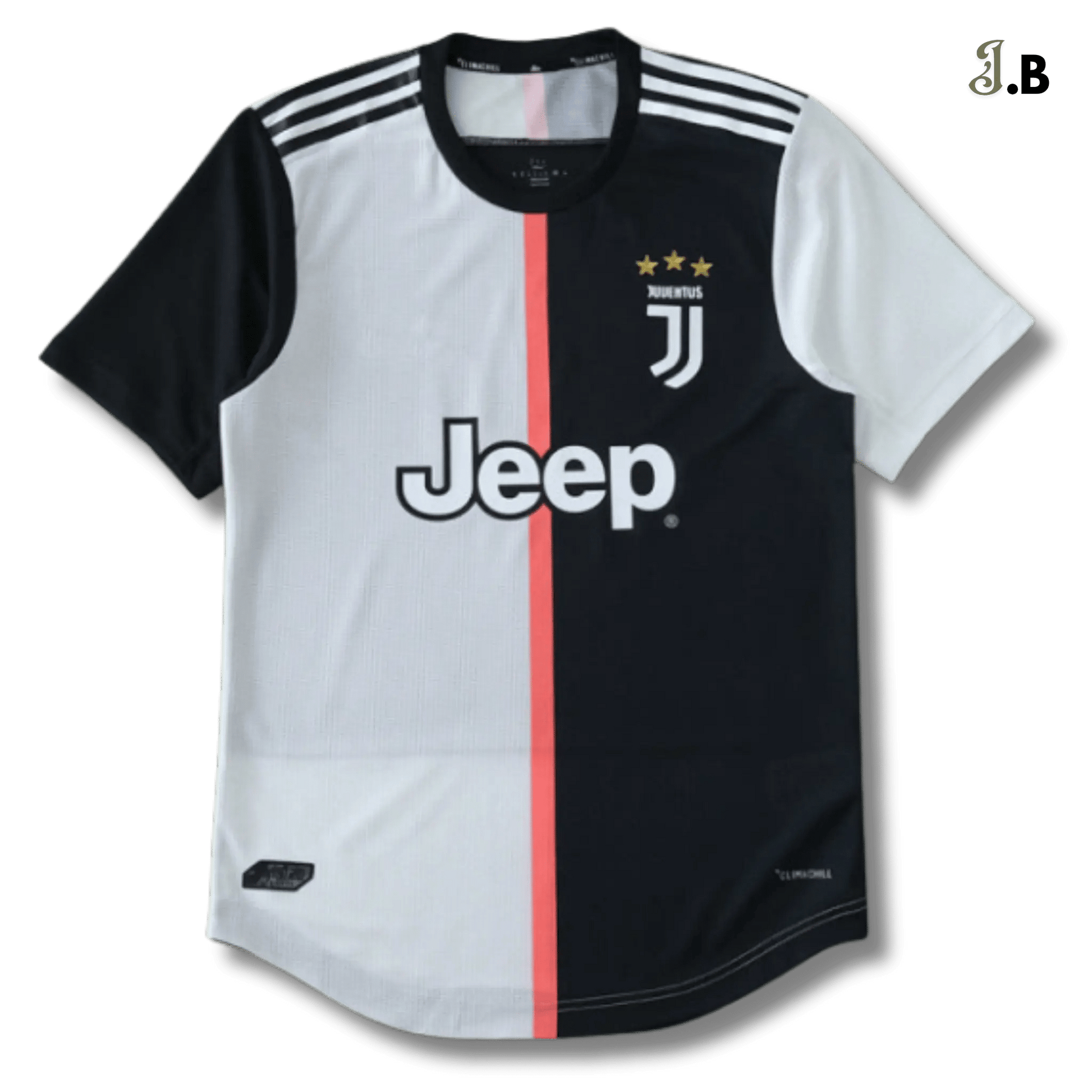 Juventus F.C Vintage 20 White & Black Home Player Jersey - JogaBonito - Jersey
