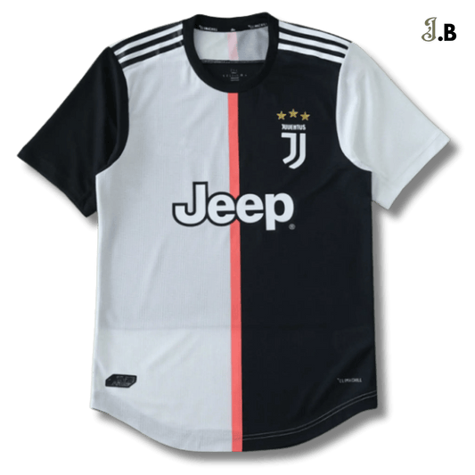 Juventus F.C Vintage 20 White & Black Home Player Jersey - JogaBonito - Jersey