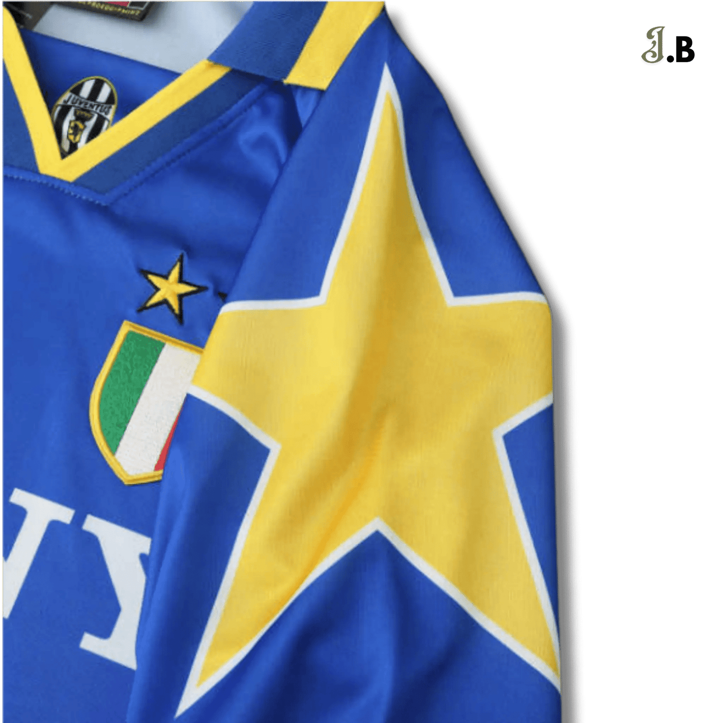 Juventus F.C Vintage 95 Blue Away Fan Jersey - JogaBonito - Jersey