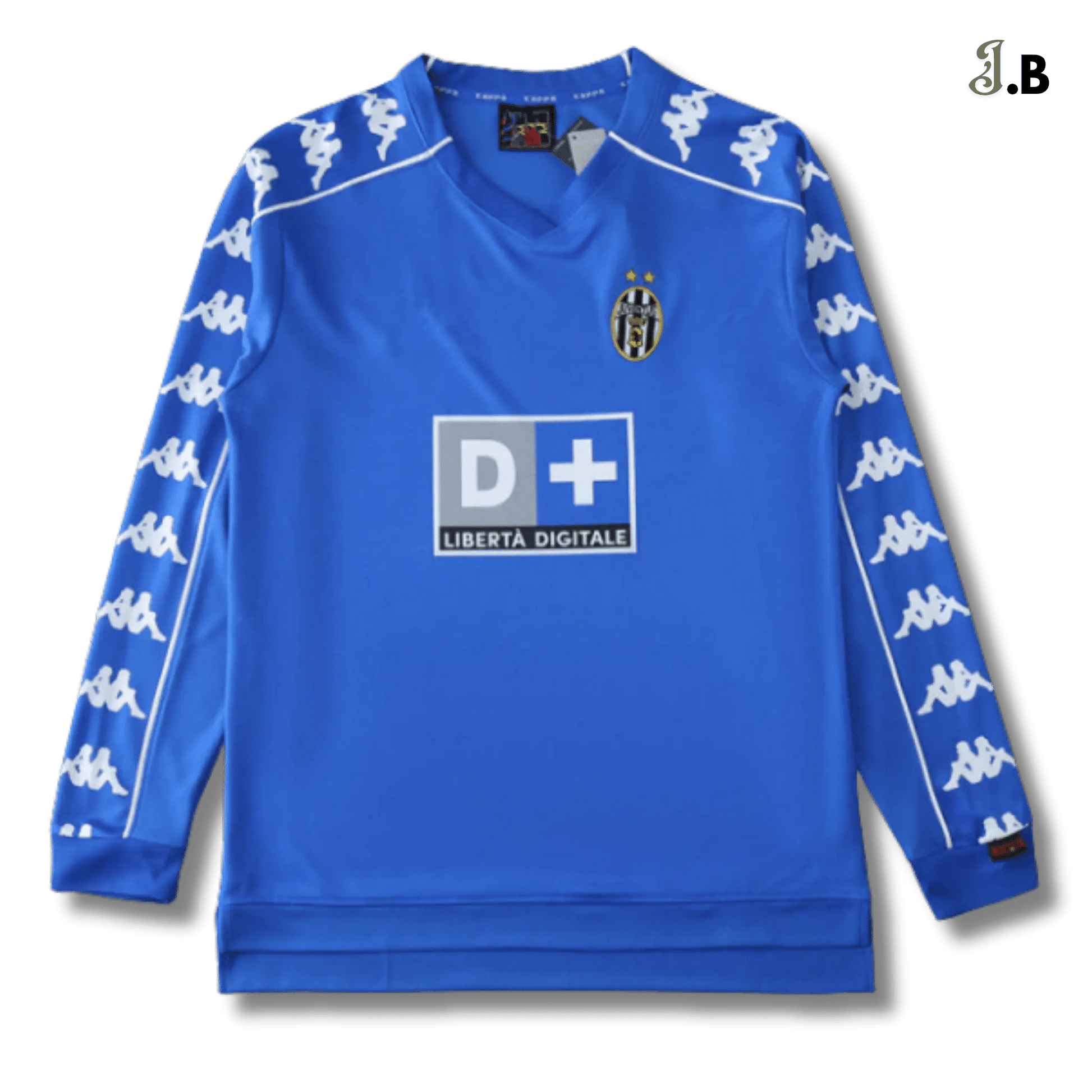 Juventus F.C Vintage 99 Blue Away Long Jersey - JogaBonito - Jersey