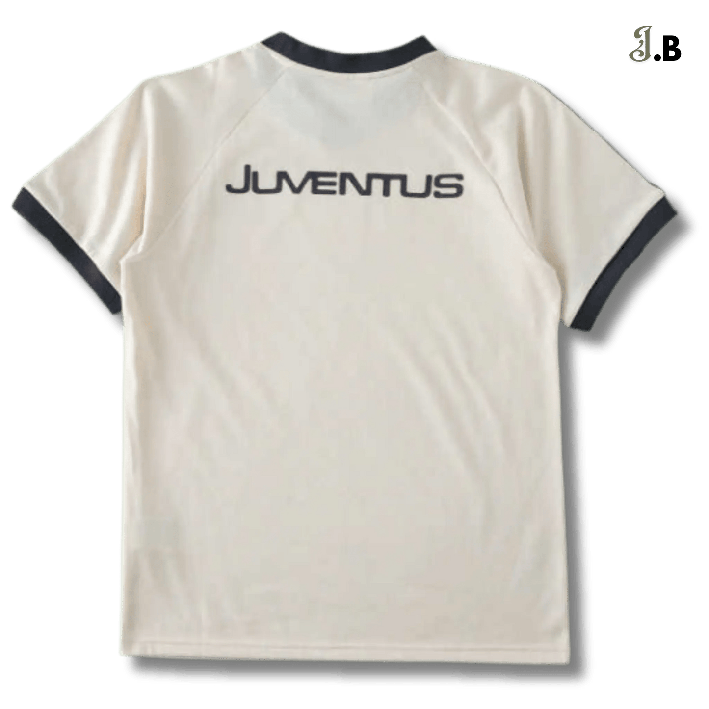 Juventus F.C Vintage Beige Cotton T-Shirt - JogaBonito - Jersey