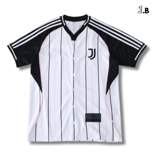 Juventus F.C Vintage White Baseball Jersey - JogaBonito - Jersey