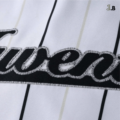 Juventus F.C Vintage White Baseball Jersey - JogaBonito - Jersey