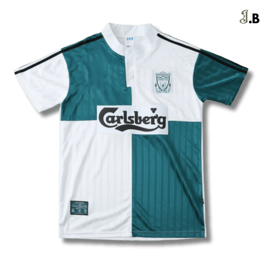 Liverpool FC 96 Vintage Green Away Jersey - JogaBonito - Jersey
