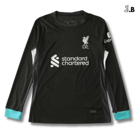 Liverpool FC Retro Black Long Sleeve - JogaBonito - Jersey