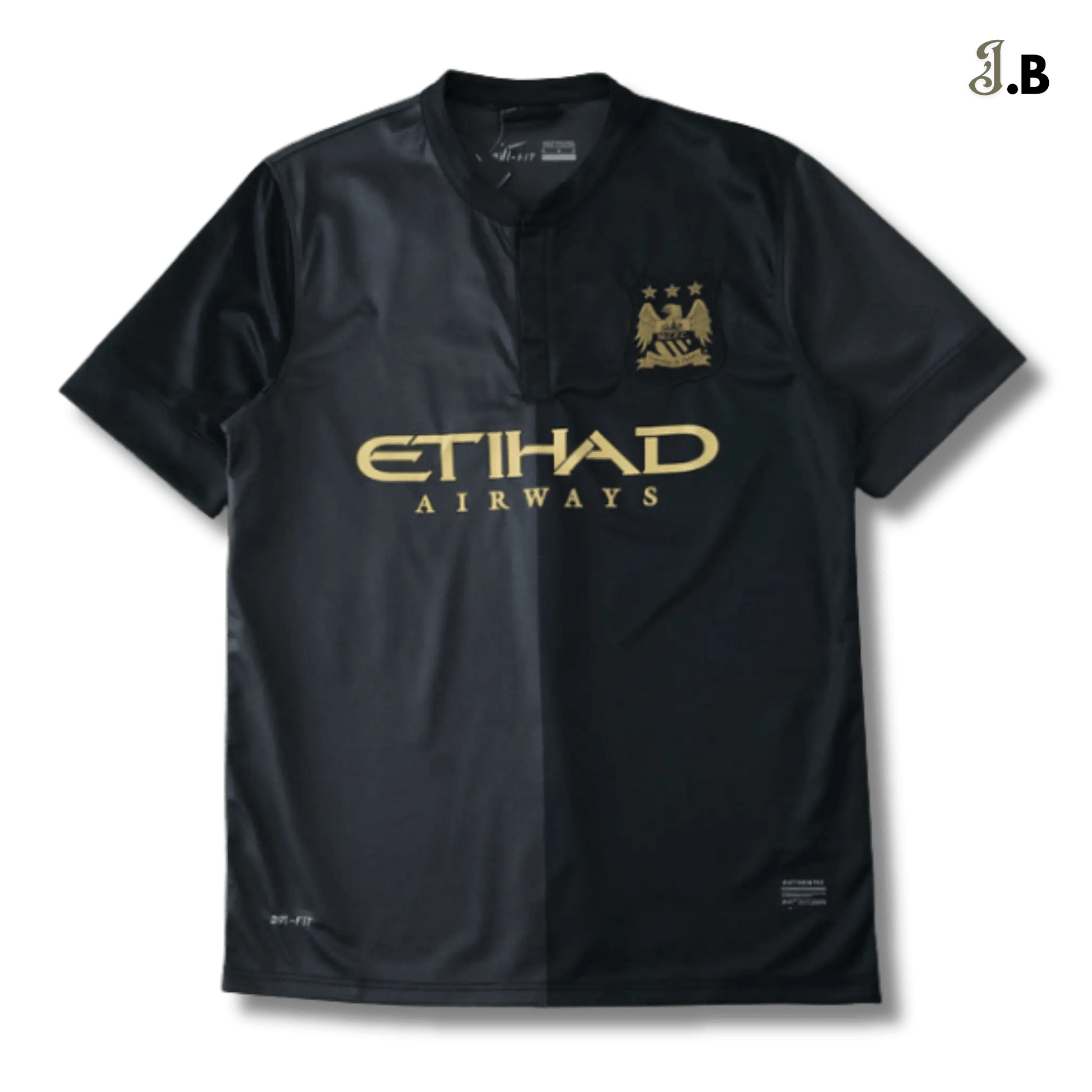Manchester City 2013 Retro Black Away Jersey - JogaBonito - Jersey