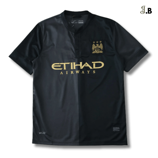 Manchester City 2013 Retro Black Away Jersey - JogaBonito - Jersey