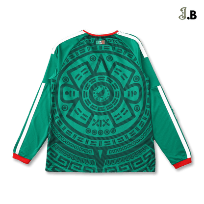Mexico 2026 Aztec Edition Home Long Sleeve Jersey - JogaBonito - Long Sleeve Jersey