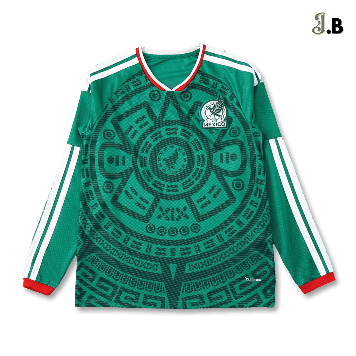 Mexico 2026 Aztec Edition Home Long Sleeve Jersey - JogaBonito - Long Sleeve Jersey