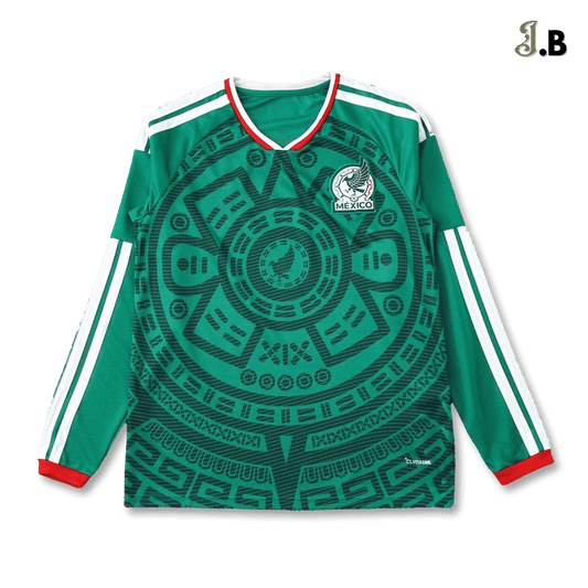 Mexico 2026 Aztec Edition Home Long Sleeve Jersey - JogaBonito - Long Sleeve Jersey