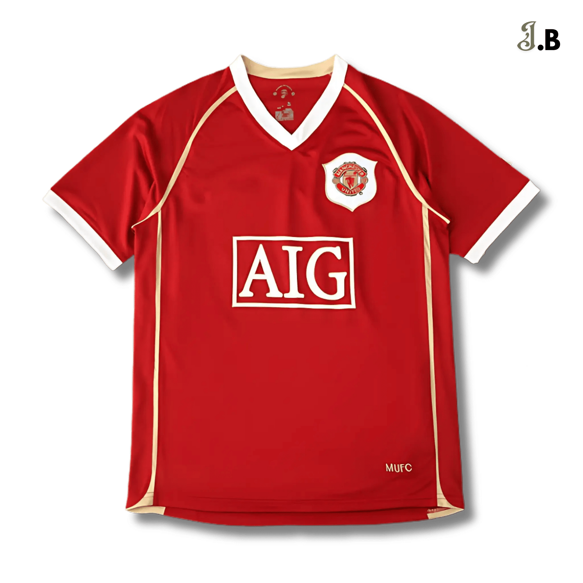 MUFC 07 Red Retro Home Jersey - JogaBonito - Jersey