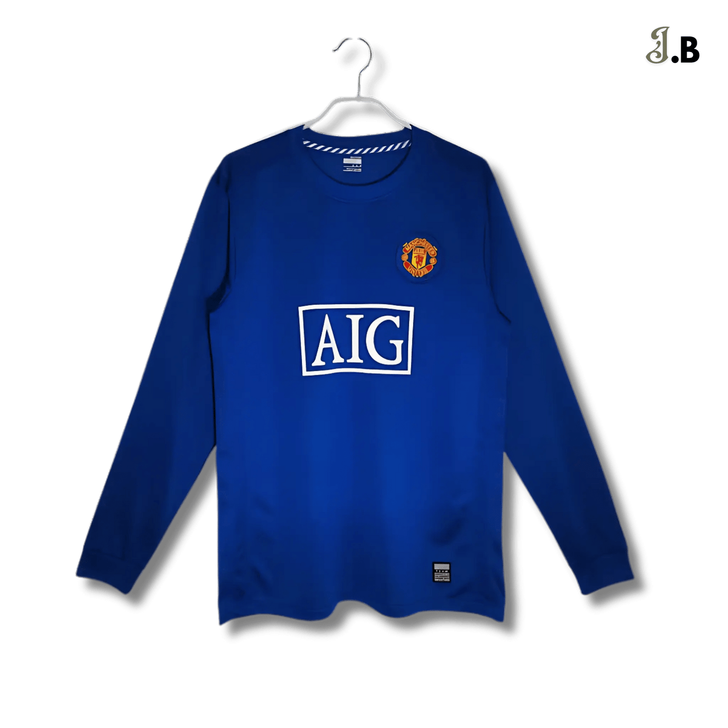 MUFC 08 Blue Vintage Third Long Sleeve - JogaBonito - Jersey