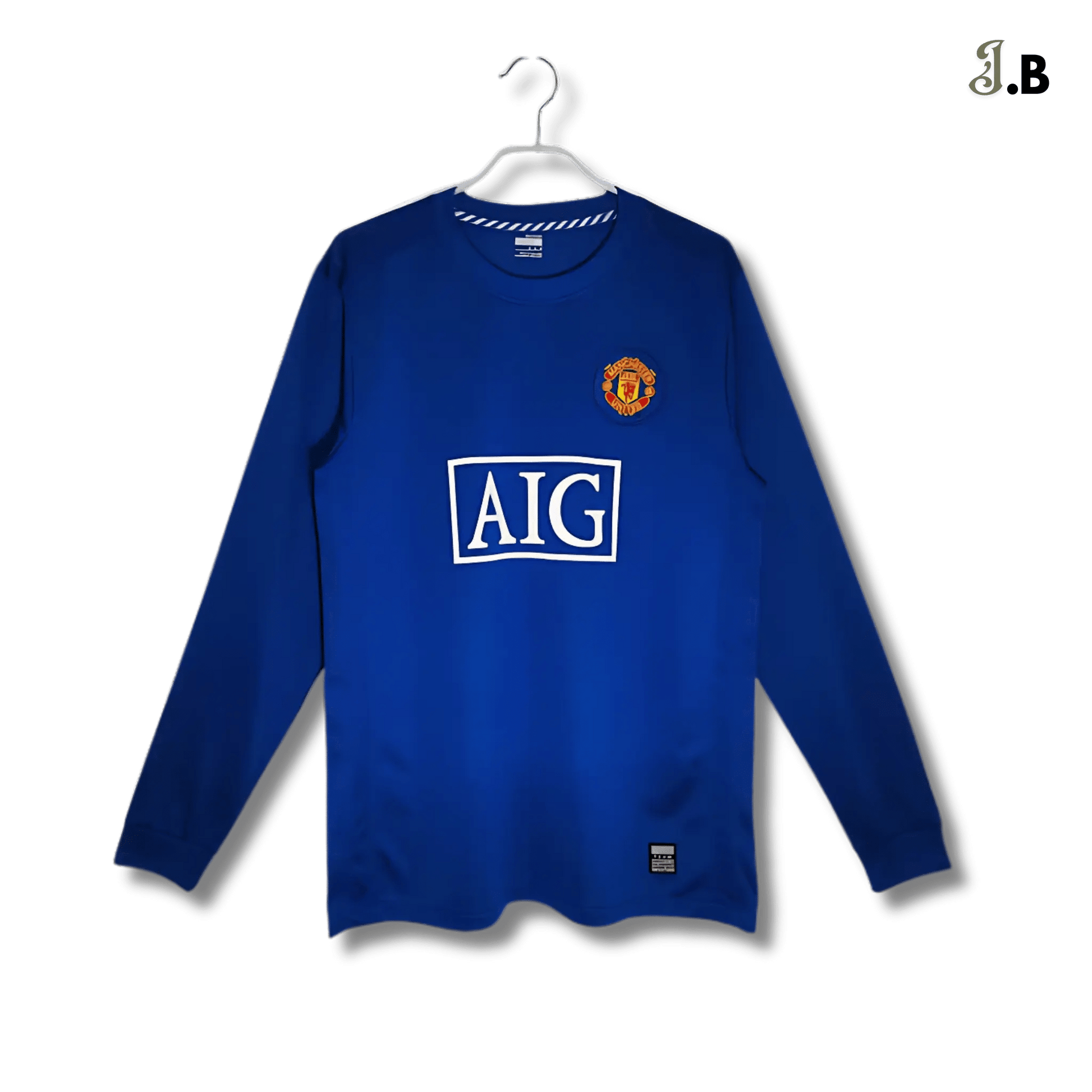 MUFC 08 Blue Vintage Third Long Sleeve - JogaBonito - Jersey