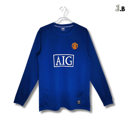 MUFC 08 Blue Vintage Third Long Sleeve - JogaBonito - Jersey