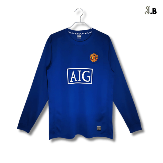 MUFC 08 Blue Vintage Third Long Sleeve - JogaBonito - Jersey