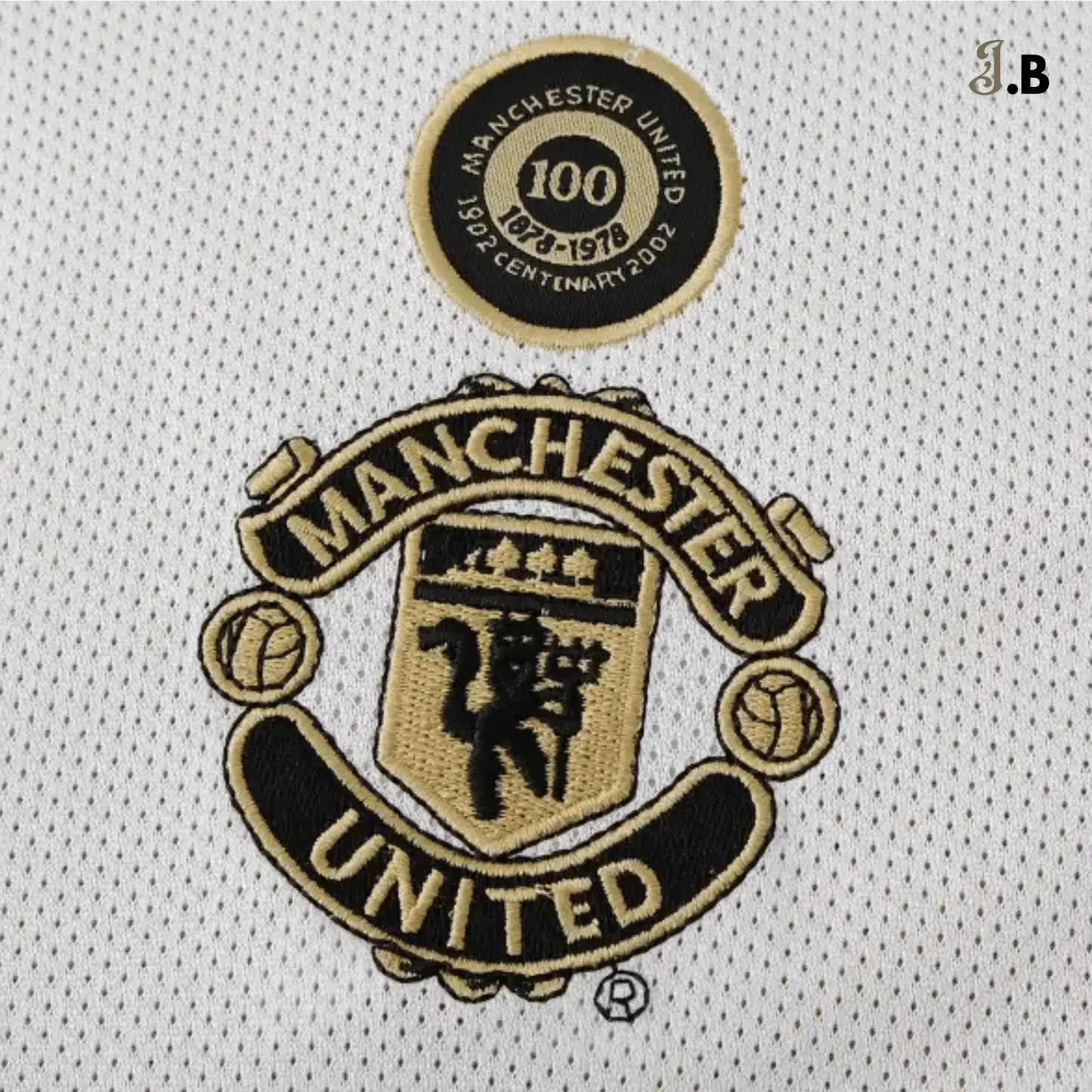 MUFC Limited Edition White & Gold Centenary Jersey JogaBonito