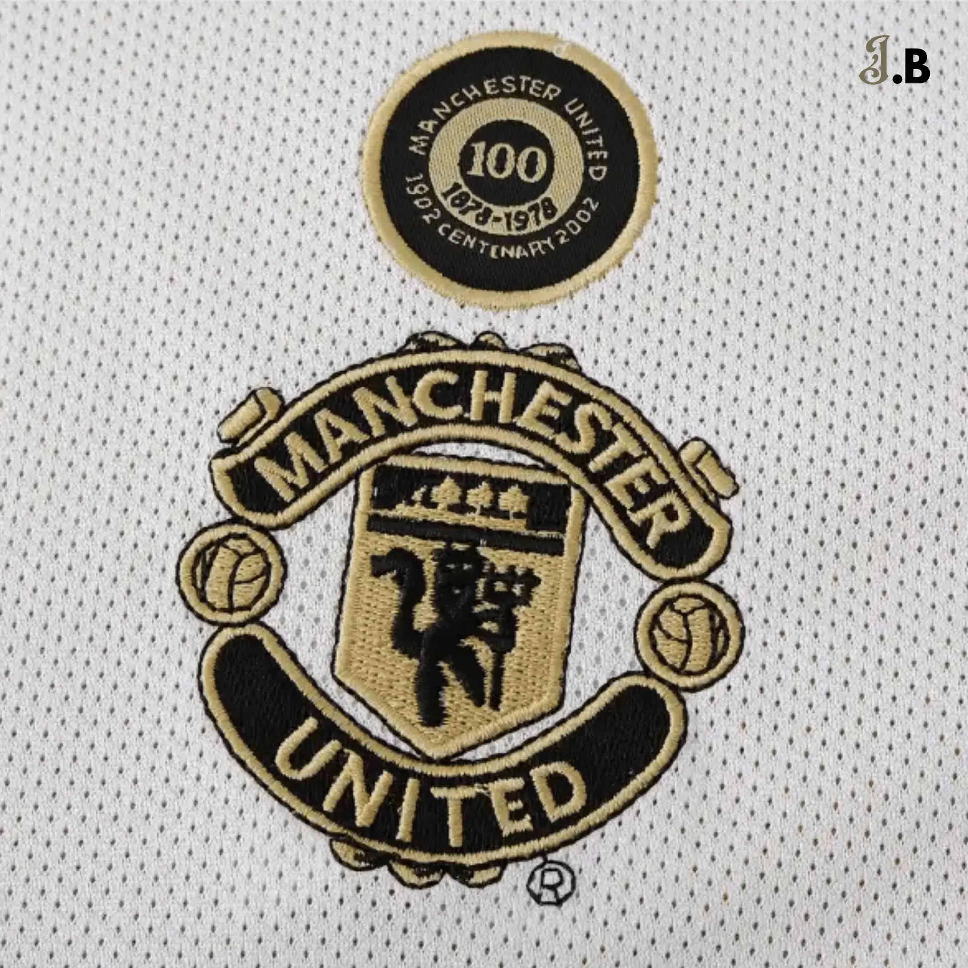 MUFC Limited Edition White & Gold Centenary Jersey JogaBonito