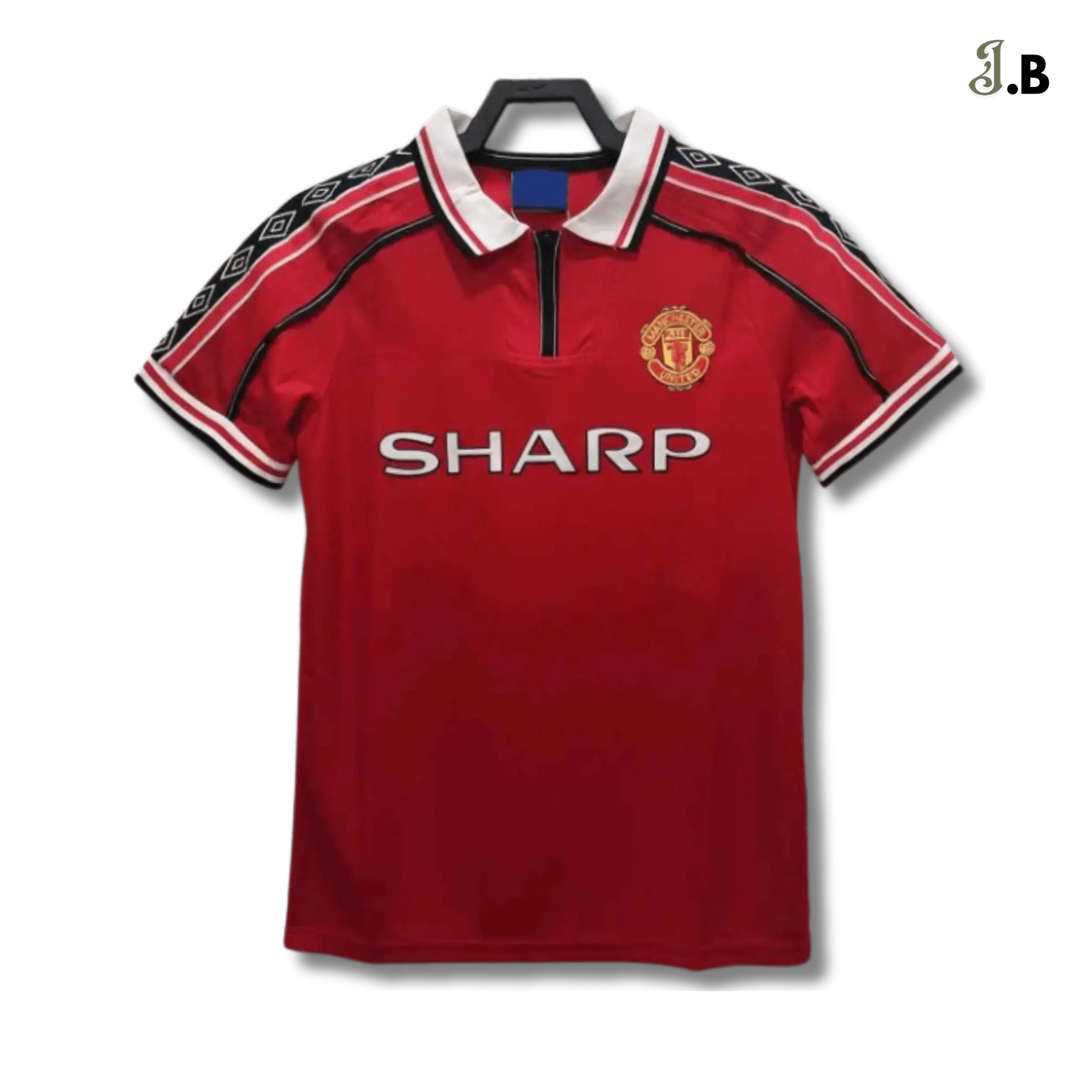 MUFC Red 1998 Retro Home Jersey JogaBonito