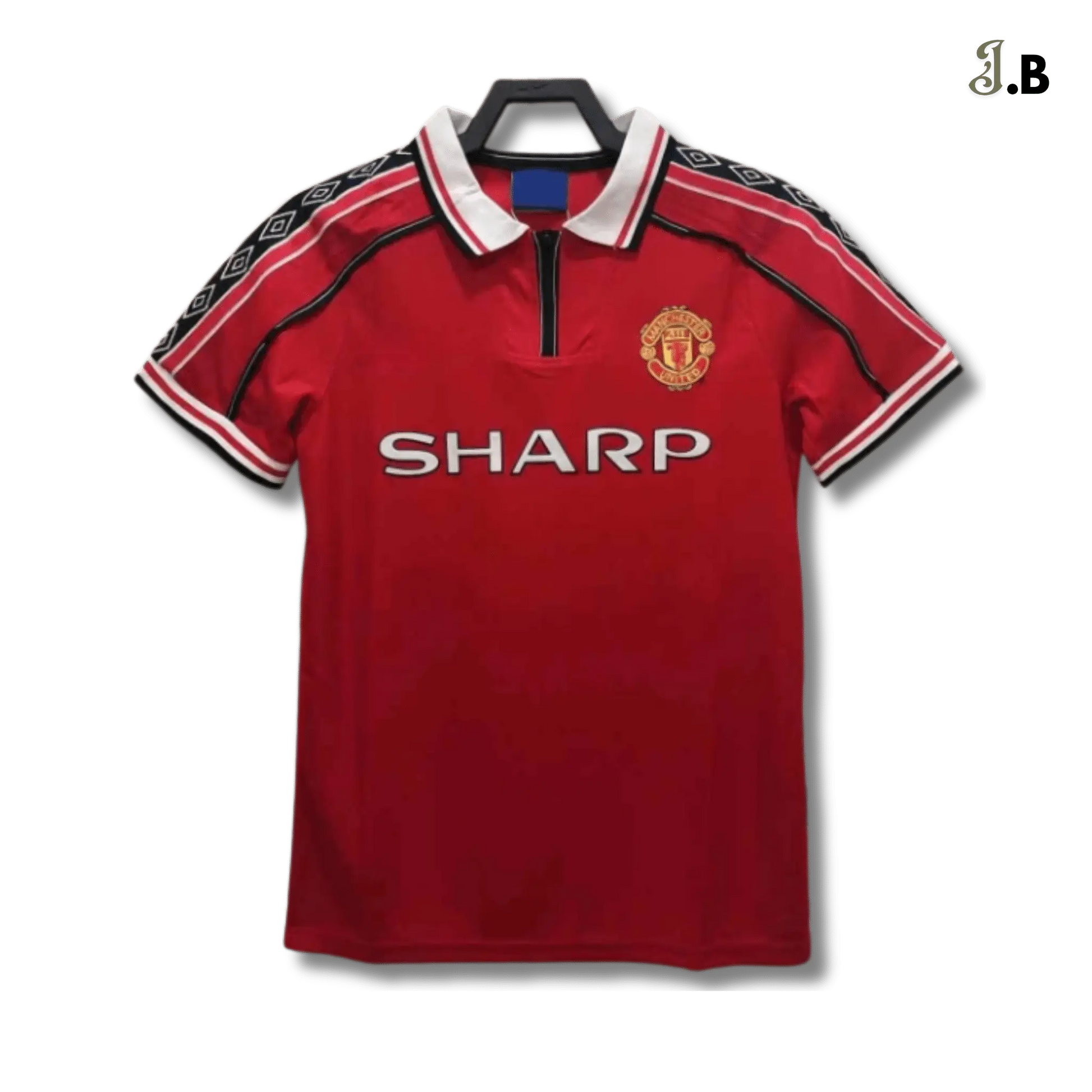 MUFC Red 1998 Retro Home Jersey JogaBonito