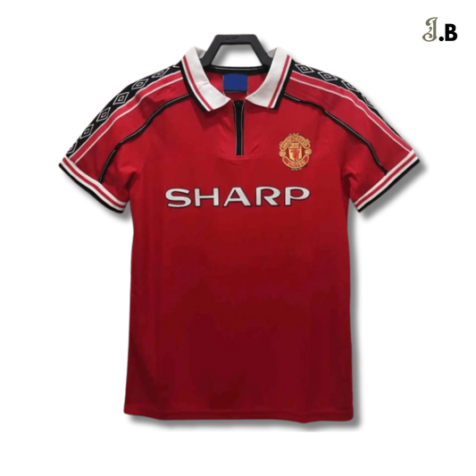 MUFC Red 1998 Retro Home Jersey JogaBonito
