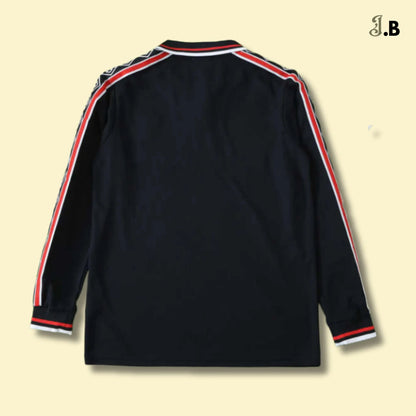 MUFC Retro Black 1998 Long Sleeve - JogaBonito - Jersey