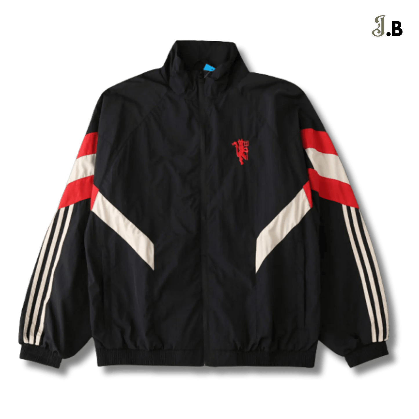 MUFC Vintage Black/Red Devil Windbreaker - JogaBonito - Jersey