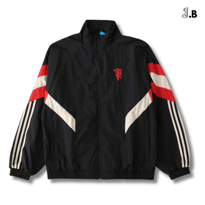 MUFC Vintage Black/Red Devil Windbreaker - JogaBonito - Jersey