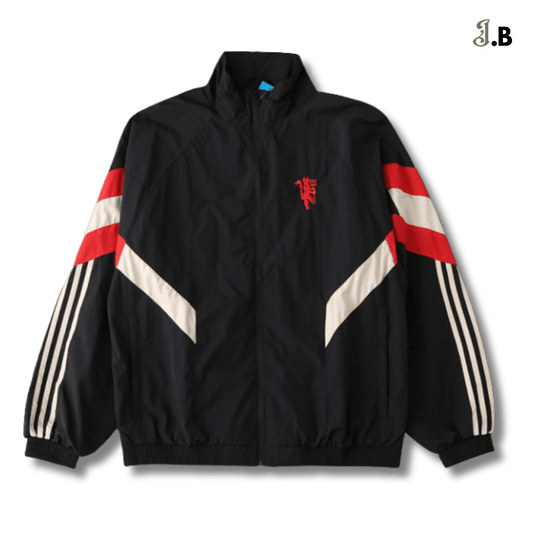 MUFC Vintage Black/Red Devil Windbreaker - JogaBonito - Jersey
