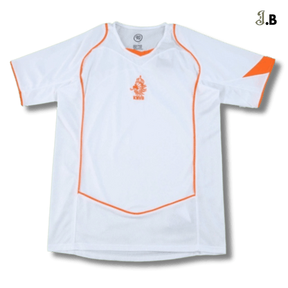 Netherlands Vintage 04 Away Fan Version White Jersey - JogaBonito - Jersey
