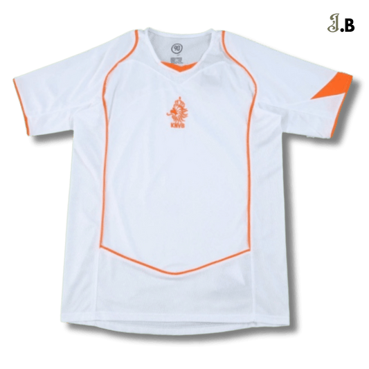 Netherlands Vintage 04 Away Fan Version White Jersey - JogaBonito - Jersey