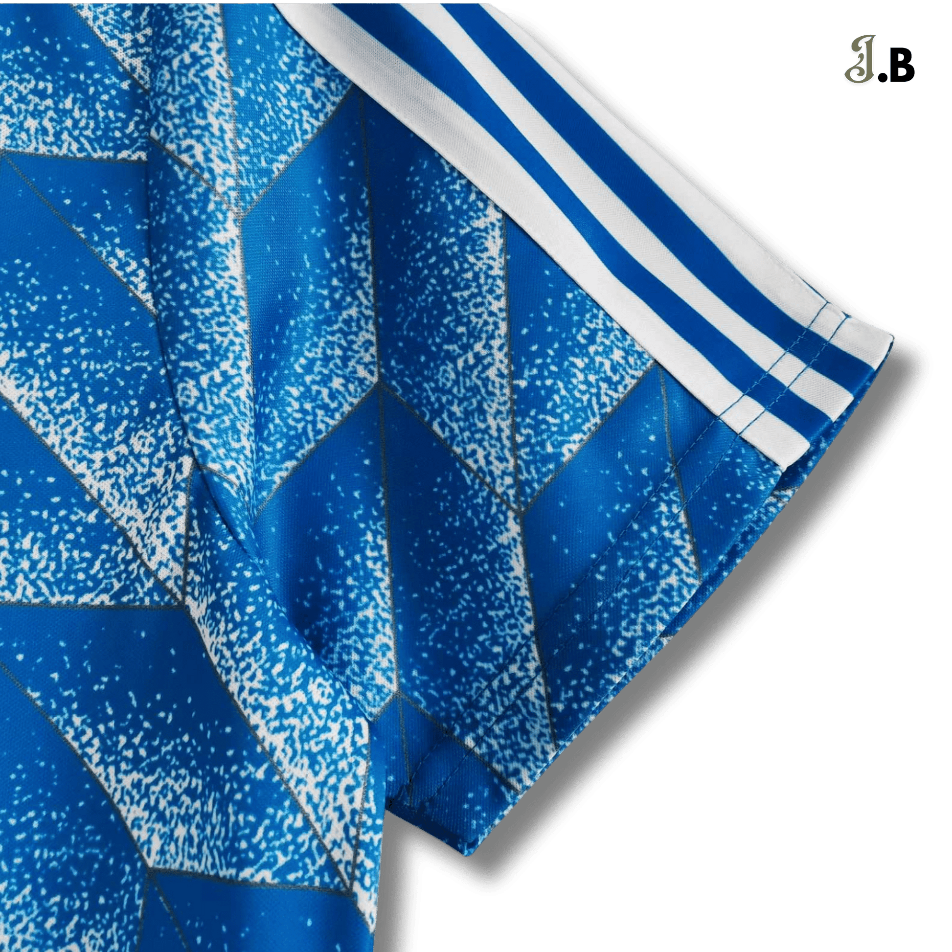 Netherlands Vintage 88 Away Fan Version Blue Jersey - JogaBonito - Jersey