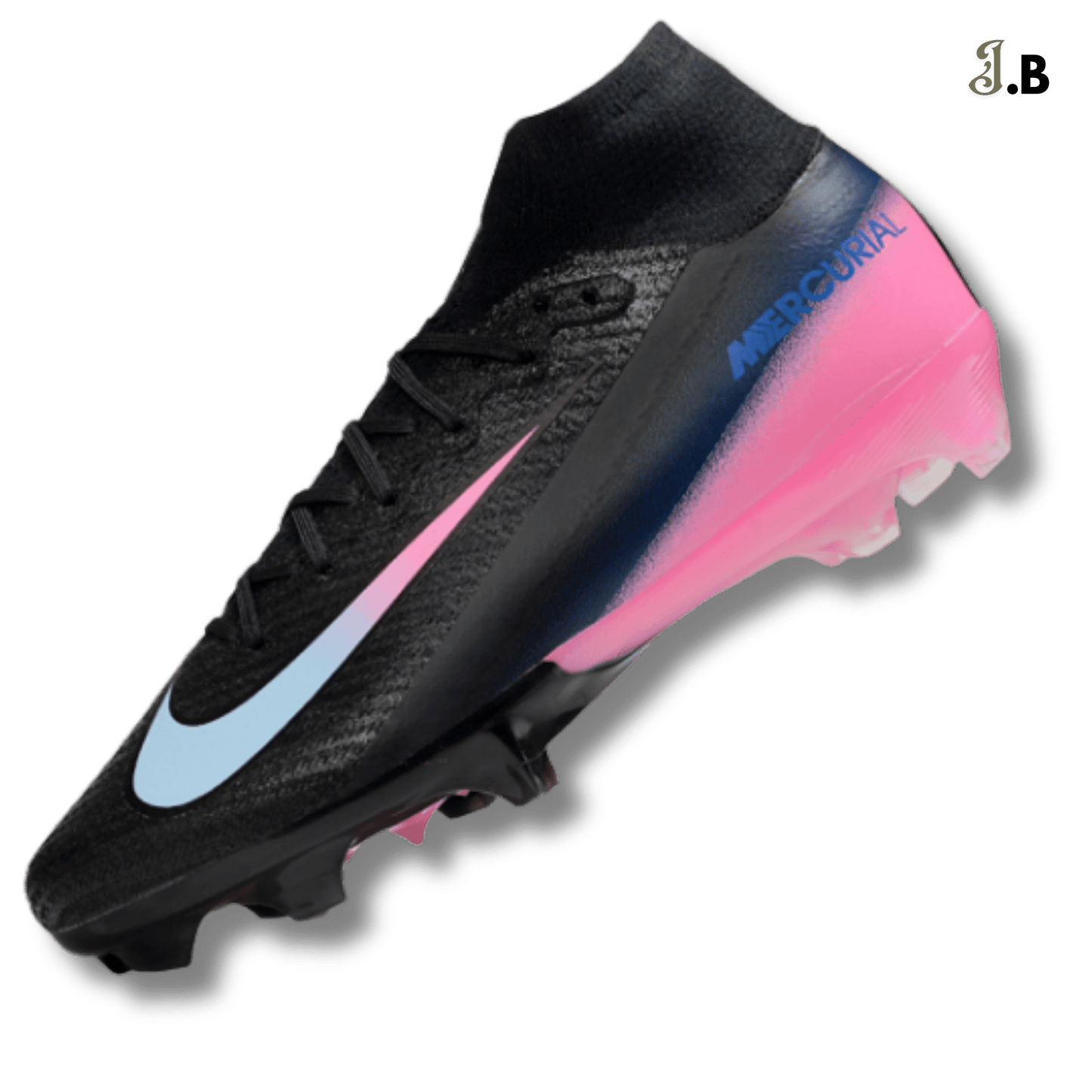 Nike Air Zoom Mercurial Vapor XVI Elite Black/Pink Cleats - JogaBonito - Athletic Shoes