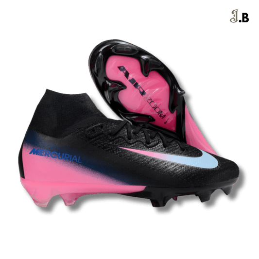 Nike Air Zoom Mercurial Vapor XVI Elite Black/Pink Cleats - JogaBonito - Athletic Shoes