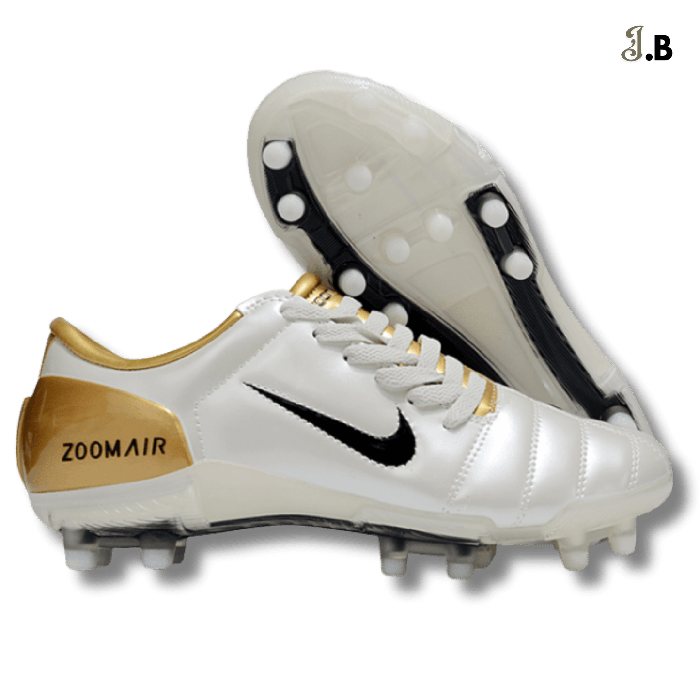 Nike Air Zoom T90 Gold/White FG Cleats - JogaBonito - Cleat