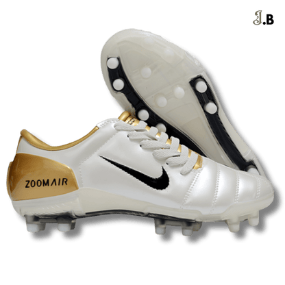 Nike Air Zoom T90 Gold/White FG Cleats - JogaBonito - Cleat