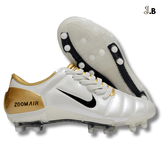 Nike Air Zoom T90 Gold/White FG Cleats - JogaBonito - Cleat