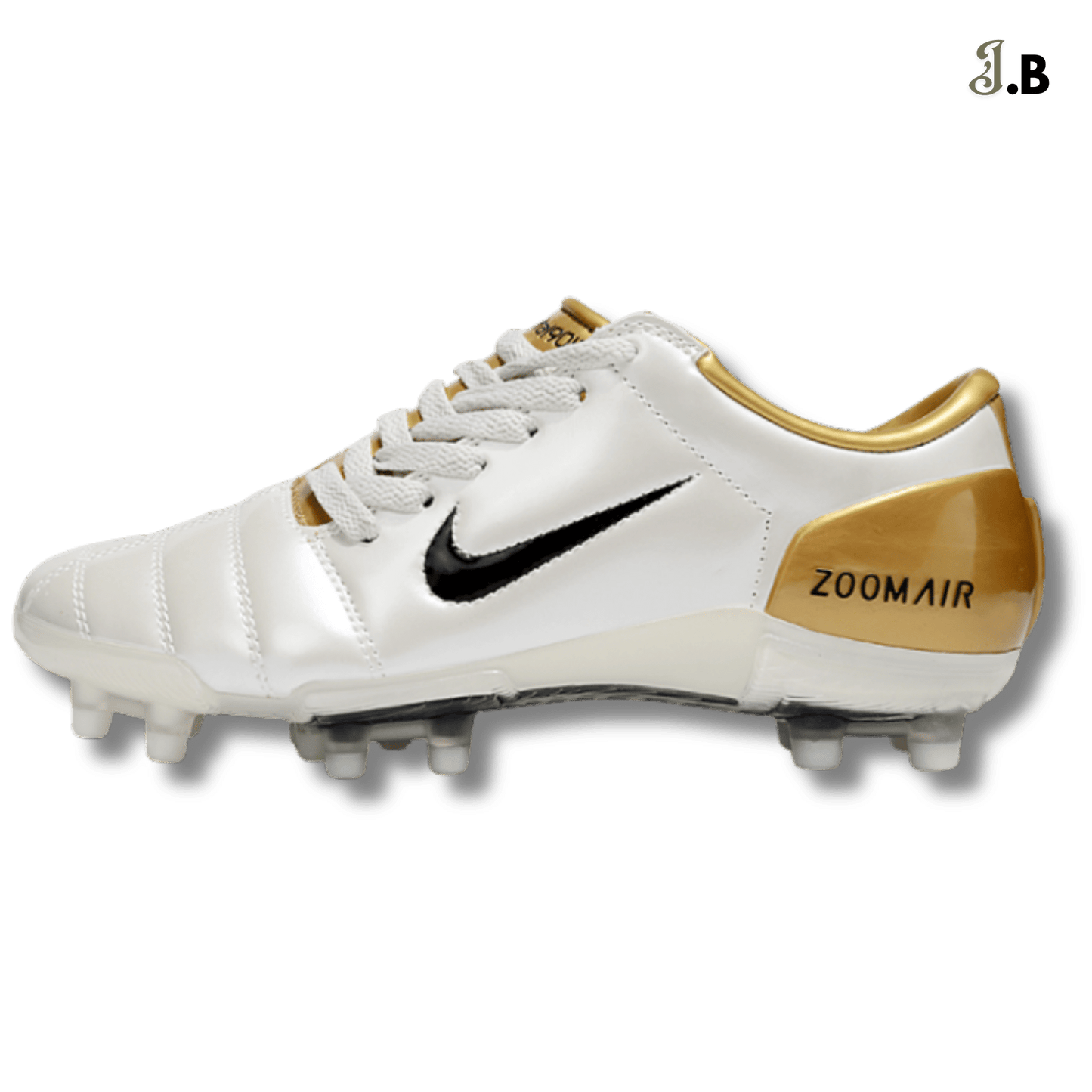 Nike Air Zoom T90 Gold/White FG Cleats - JogaBonito - Cleat