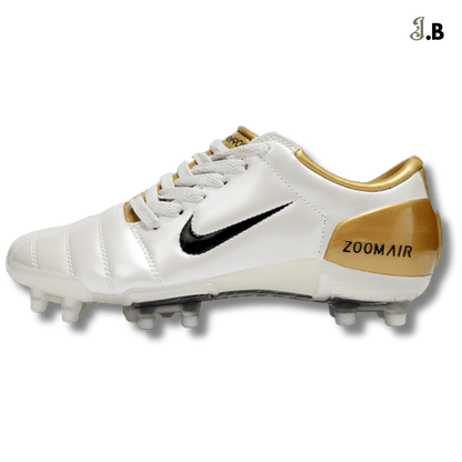 Nike Air Zoom T90 Gold/White FG Cleats - JogaBonito - Cleat