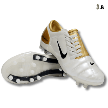 Nike Air Zoom T90 Gold/White FG Cleats - JogaBonito - Cleat
